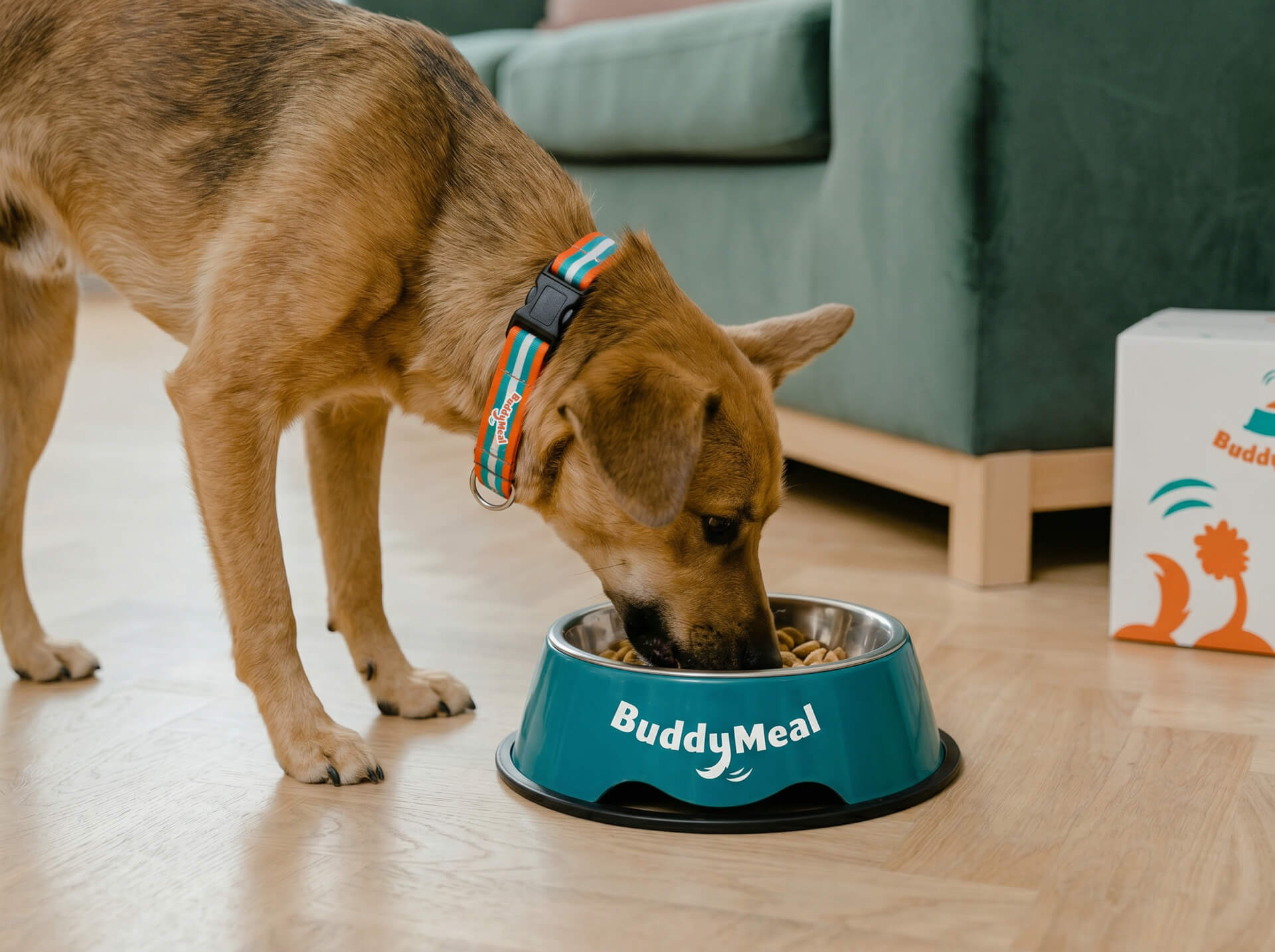 Dog eating